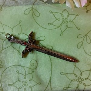 Gothic Two-Handed Sword Charm